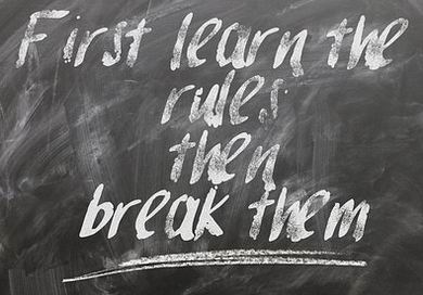 habits: learn the rules then break them