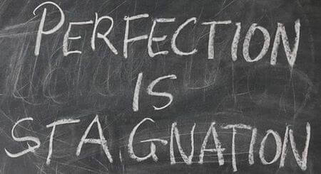 Business Quote: perfection is stagnation