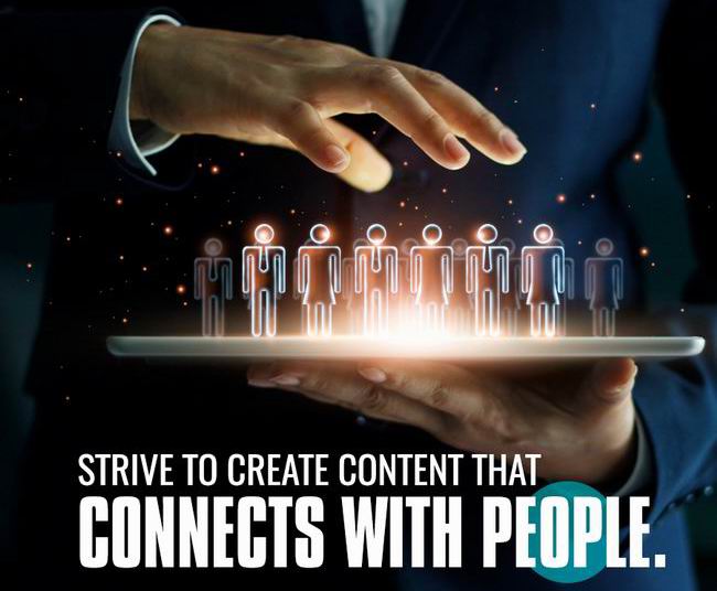 Yvonne A Jones: create content that connects with people